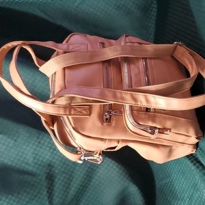 Vegan leather 4 way backpack Multi functional crossbody backpack NEW